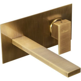 Смеситель для раковины настенный Cezares UNIKA-BLI1-02, бронза, Цвет производителя: бронза фото 