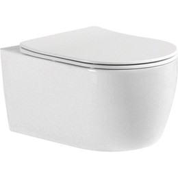 Унитаз подвесной Aquanet Smart W Rimless 276395 с тонкой крышкой микролифт фото 