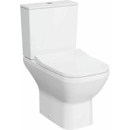 Унитаз-компакт безободковый VitrA Integra Square Open-Back 9833B003-7205 с тонкой крышкой микролифт фото 