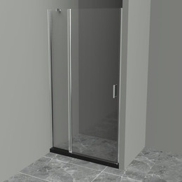 Душевая дверь BelBagno 110 см UNO-B-12-40+70-C-Cr, хром/прозрачное фото 