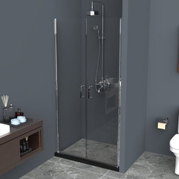 Душевая дверь BelBagno 80 см UNO-B-2-80-C-Cr, хром/прозрачное фото 