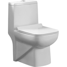 Унитаз-моноблок Azario Zeno AZ-1169 с крышкой микролифт фото 
