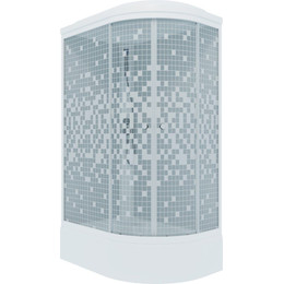 Душевая кабина Triton Коралл B 120x80 см, белый/узор L фото 