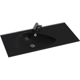 Раковина мебельная Jacob Delafon Nouvelle Vague 100 см EB3021-DE2, черный матовый фото 