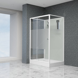 Душевая кабина RGW AN-207 100x80 см 411320780-95, белый/прозрачное/матовое фото 