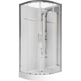 Душевое кабина Aquanet Passion R 2.0 90x90 см 263868, хром/прозрачное (безсиликоновая сборка) фото 