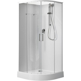 Душевое кабина Aquanet Passion EVO R 90x90 см 267252, белый/прозрачное (безсиликоновая сборка) фото 