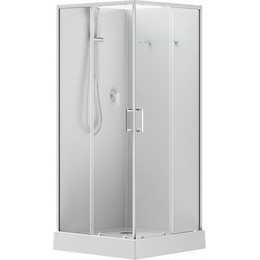 Душевое кабина Aquanet Passion EVO S 90x90 см 281963, белый/прозрачное (безсиликоновая сборка) фото 