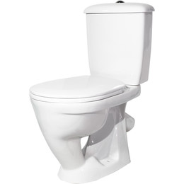 Унитаз-компакт Оскольская керамика Радуга тарельчатый Стандарт с полипропиленовой крышкой 41901130032 фото 