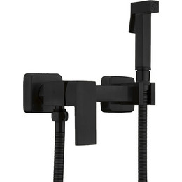 Смеситель с гигиеническим душем HAIBA HB5513-7, чёрный матовый фото 
