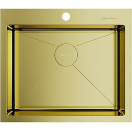 Мойка кухонная Omoikiri Akisame 59-LG (4973082) 1,2 мм, светлое золото, Цвет производителя: светлое золото фото 