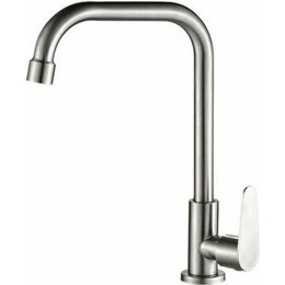 Смеситель для кухни Haiba HB4182, моно, нержавеющая сталь фото 