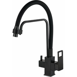 Смеситель для кухни Haiba HB76615-7, чёрный матовый фото 