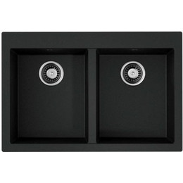 Кухонная мойка Omoikiri Bosen 80-2-BL 4993836, чёрный, Цвет производителя: чёрный фото 