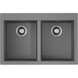 Кухонная мойка Omoikiri Bosen 80-2-GR 4993569, leningrad grey, Цвет производителя: Leningrad Grey фото 
