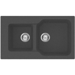 Кухонная мойка Omoikiri Maru 86-2-BL 4993284, чёрный, Цвет производителя: чёрный фото 