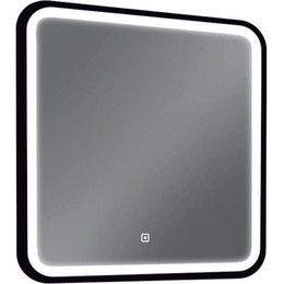 Зеркало Mirsant Premier black 80 см, чёрный фото 