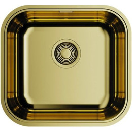 Мойка кухонная Omoikiri Omi 44-U/I-АB (4993190) 0,8 мм, латунь, Цвет производителя: латунь фото 