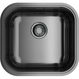 Мойка кухонная Omoikiri Omi 44-U/I-GM (4993191) 0,8 мм, вороненая сталь, Цвет производителя: вороненая сталь фото 