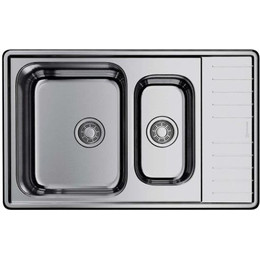 Мойка кухонная Omoikiri Sagami 79-2-IN (4993733) 0,8 мм, Цвет производителя: нержавеющая сталь фото 