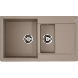 Кухонная мойка Omoikiri Daisen 86-2-SA 4993478, бежевый, Цвет производителя: бежевый фото 
