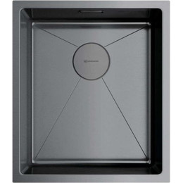 Мойка кухонная Omoikiri Taki 38-U/IF-GM (4973106) 1,2 мм, вороненая сталь, Цвет производителя: вороненая сталь фото 