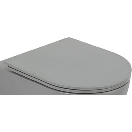 Сиденье с крышкой для унитаза BelBagno Colorato микролифт BB062SC-GR, серый матовый фото 