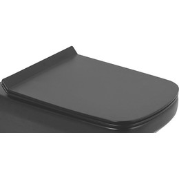 Сиденье с крышкой для унитаза BelBagno Sela микролифт BB3201SC-MB, чёрный матовый фото 