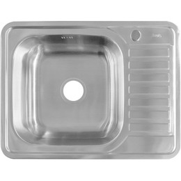 Кухонная мойка Iddis Basic BAS65SLi77 0,6 мм, сатин R фото 