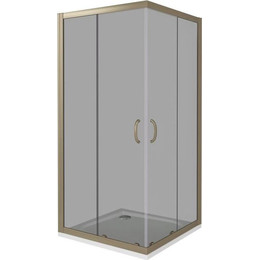 Душевое ограждение Bas Jazz CR-80-B-BR 80x80 см, бронза/тонированное фото 