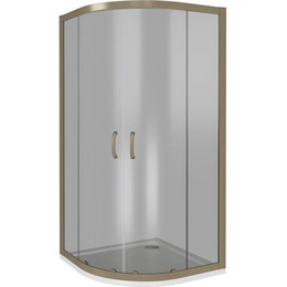 Душевое ограждение Bas Jazz R-80-B-BR 80 см, бронза/тонированное фото 