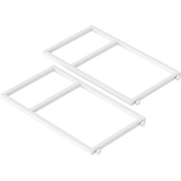 Кронштейн для столешницы напольный Bas 43 см (2 шт.) белый фото 