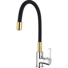 Смеситель для кухни Ledeme L4898-10, черный/хром фото 