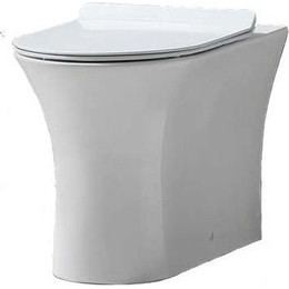 Унитаз приставной безободковый BelBagno Ancona BB1224CBR-P фото 