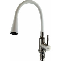 Смеситель для кухни Ledeme L74199-3, белый/сатин фото 