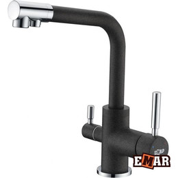 Смеситель для кухни Emar EC-3003, морион, Цвет производителя: морион фото 