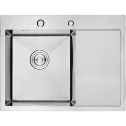 Кухонная мойка Gerhans K35848-L 1 мм, нержавеющая сталь, Цвет производителя: нержавеющая сталь фото 