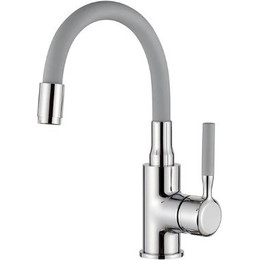 Смеситель для раковины Ledeme L1399-9 серый/хром фото 