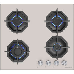 Газовая варочная поверхность Maunfeld EGHG.64.2CBG/G (бежевое стекло) фото 