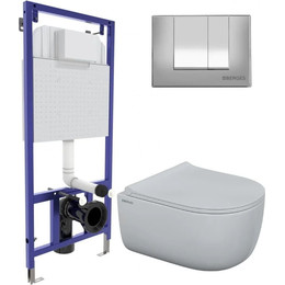 Инсталляция Berges Wasserhaus Novum с подвесным унитазом Ego Rimless 047243 фото 