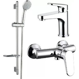 Набор смесителей 3 в 1 для душа Bravat Eler фото 