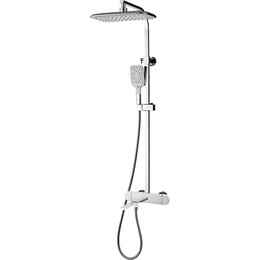 Душевая стойка с термостатом Gappo G2483-50, белый/хром фото 