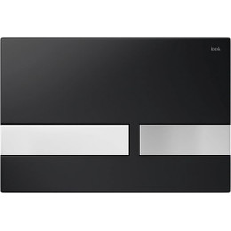 Кнопка смыва Iddis Unifix UNI06BCi77, чёрный матовый фото 