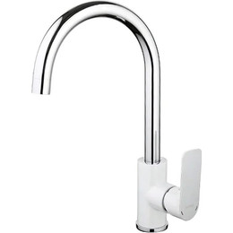 Смеситель для кухни Gappo Noar G4048, белый/хром фото 