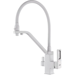 Смеситель для кухни Gappo G4317-8, белый/хром фото 