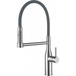Смеситель для кухни Gappo G4398-55, серый/сатин фото 