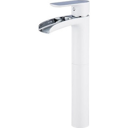 Смеситель для раковины высокий Gappo G1048-31, белый/хром фото 