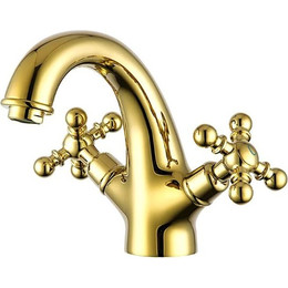 Смеситель для раковины Gappo G1089-6, золото фото 