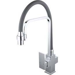 Смеситель для кухни Gappo G4398-4, серый/хром фото 