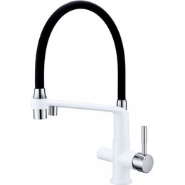 Смеситель для кухни Gappo G4398-9, белый/черный фото 